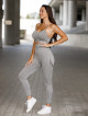 Leggings senza cuciture PUSH UP MAX K001 grigio chiaro MITARE