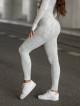 Leggings senza cuciture PUSH UP MAX MARBLE K111 grigio chiaro MITARE