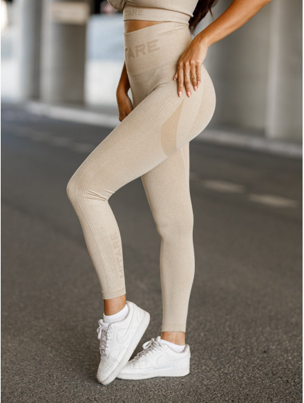 Leggings senza cuciture PUSH UP MAX K001 beige MITARE