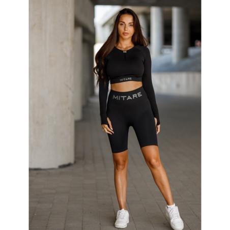 Pantaloncini senza cuciture PUSH UP MAX K077 nero MITARE