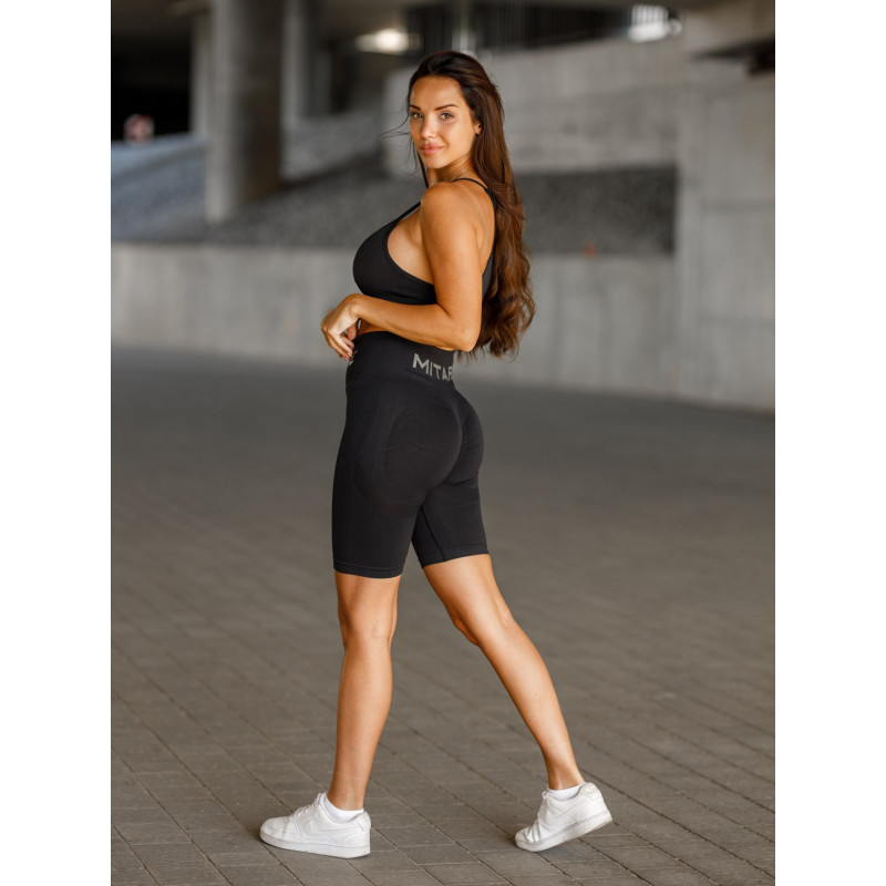 Pantaloncini senza cuciture PUSH UP MAX K077 nero MITARE