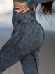 Leggings modellanti snellenti PUSH UP MAX MARBLE K111A nero MITARE