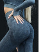 Leggings modellanti snellenti PUSH UP MAX MARBLE K111A nero MITARE