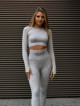 Leggings modellanti snellenti PUSH UP MAX MARBLE K111A grigio chiaro MITARE