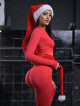 Leggings modellanti snellenti PUSH UP MAX ANGEL K001A rosso MITARE