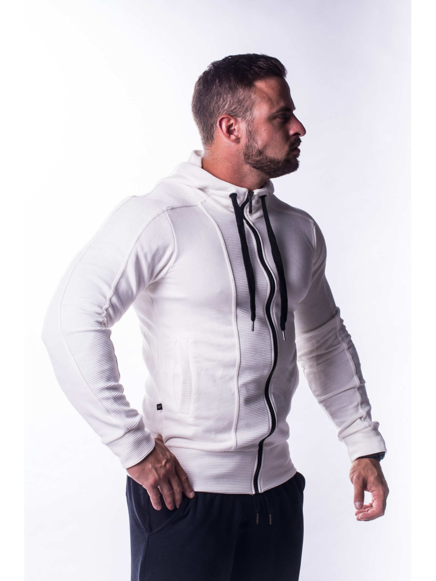 AW Bluza z kapturem MODEL N720 KREMOWY NEBBIA