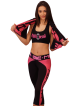 Leggins 3/4 DriFit Compression M190 Black/Pink MONSTA