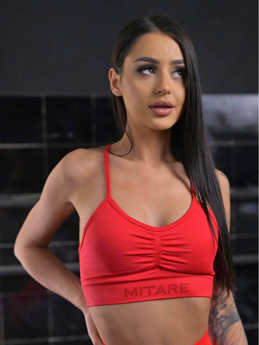 Reggiseno senza cuciture PUSH UP MAX K002 rosso MITARE
