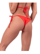Bikini parte bassa con pieghe decorative MODELLO N673 rosso NEBBIA