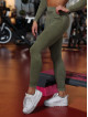 Leggings snellenti modellanti DREAM PUSH UP ANGEL K108A verde MITARE
