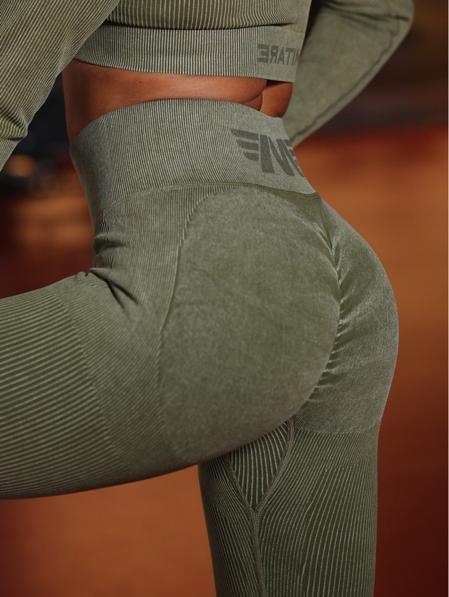 Leggings snellenti modellanti DREAM PUSH UP ANGEL K108A verde MITARE
