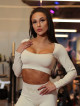 Top corto senza cuciture DREAM K107 beige MITARE