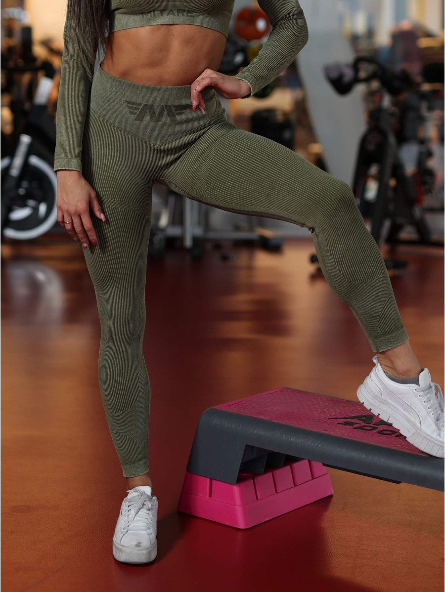 Leggings snellenti modellanti DREAM PUSH UP ANGEL K108A verde MITARE