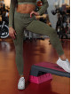 Leggings snellenti modellanti DREAM PUSH UP ANGEL K108A verde MITARE