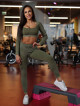 Leggings snellenti modellanti DREAM PUSH UP ANGEL K108A verde MITARE
