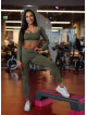 Top corto senza cuciture DREAM K107 verde MITARE