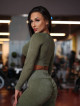 Top corto senza cuciture DREAM K107 verde MITARE
