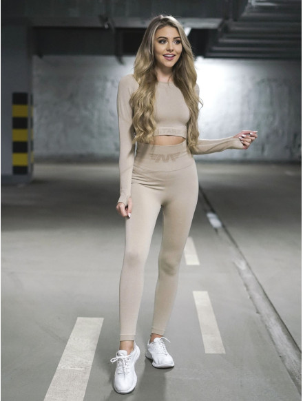 Leggings modellanti snellenti PUSH UP MAX ANGEL K001A beige MITARE 2