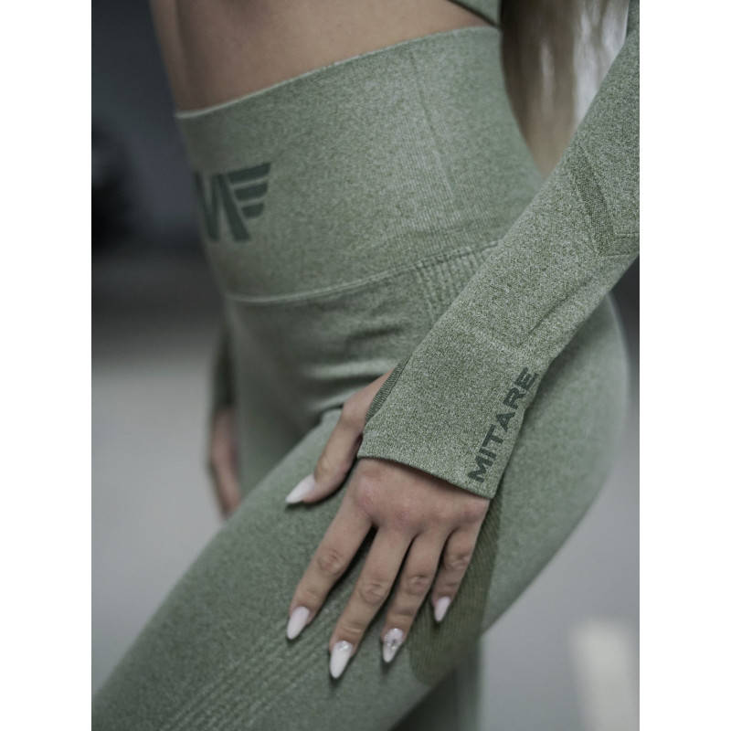 Leggings modellanti snellenti PUSH UP MAX ANGEL K001A army green MITARE
