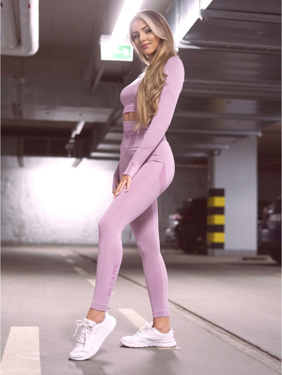 Leggings modellanti snellenti PUSH UP MAX ANGEL K001A viola chiaro MITARE