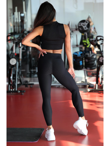 Leggings snellenti modellanti PUSH UP STREET COLLECTION K127 nero MITARE 2