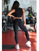 Leggings snellenti modellanti PUSH UP STREET COLLECTION K127 nero MITARE
