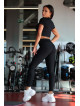 Leggings snellenti modellanti PUSH UP STREET COLLECTION K127 nero MITARE