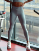 Leggings snellenti modellanti PUSH UP STREET COLLECTION K127 verde mare chiaro MITARE