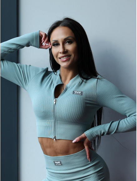 Crop top STREET COLLECTION K125 verde mare chiaro MITARE