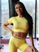T-shirt SLIM PUSH UP K117 giallo MITARE