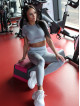 Leggings senza cuciture SLIM PUSH UP K078 grigio MITARE