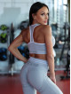 Leggings senza cuciture SLIM PUSH UP K078 grigio MITARE