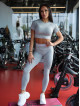 Leggings senza cuciture SLIM PUSH UP K078 grigio MITARE