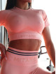 T-shirt SLIM PUSH UP K117 salmon MITARE