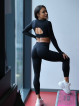 Leggings snellenti modellanti PUSH UP HYPNOTIZE K130 nero MITARE