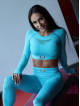 Leggings snellenti modellanti PUSH UP HYPNOTIZE K130 turchese MITARE
