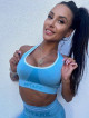 Reggiseno senza cuciture SLIM PUSH UP K079 blu MITARE